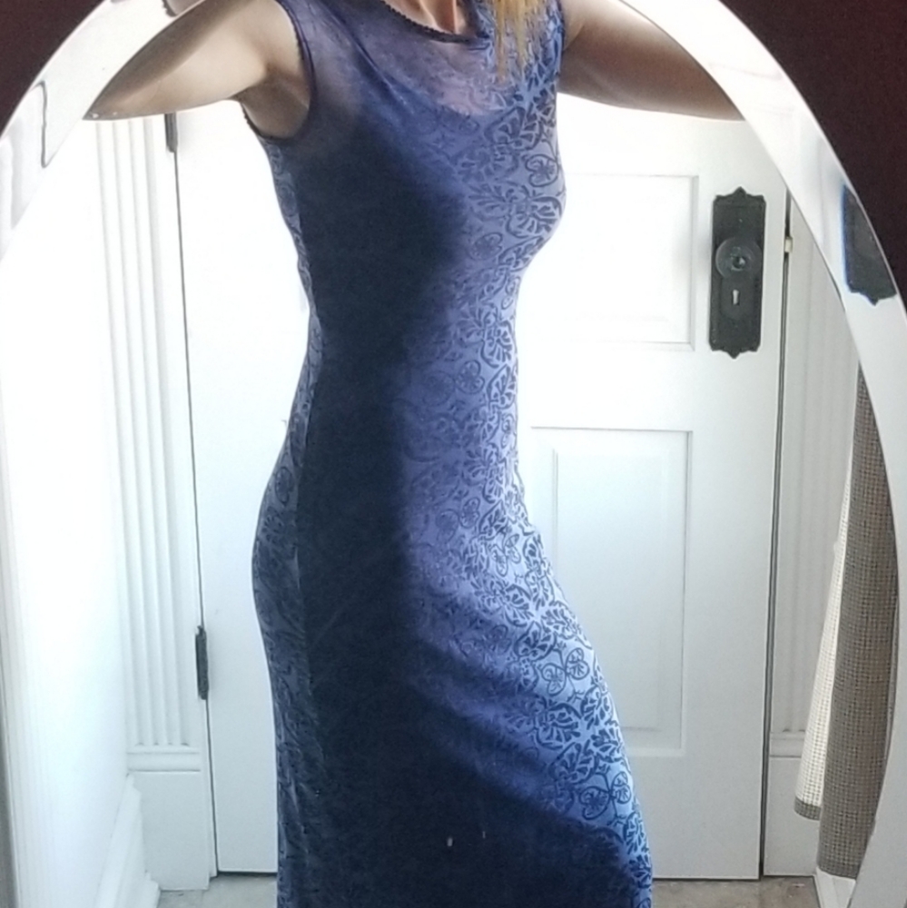 Mesh maxi dress